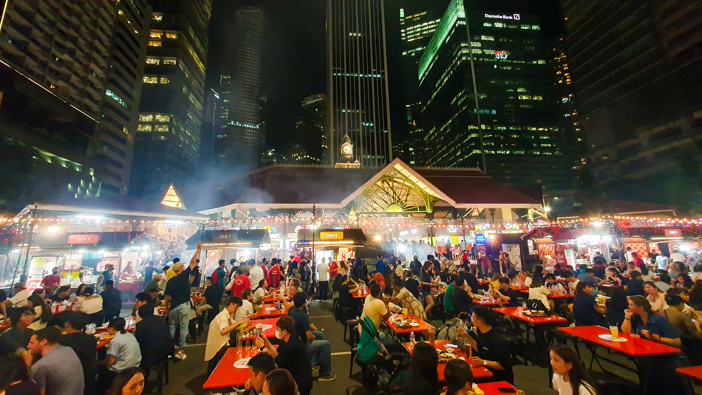 Singapore street food scene.