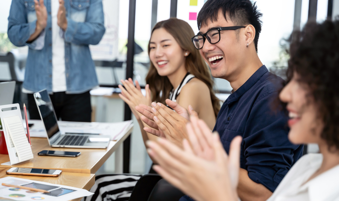 Happy Students Improve at English