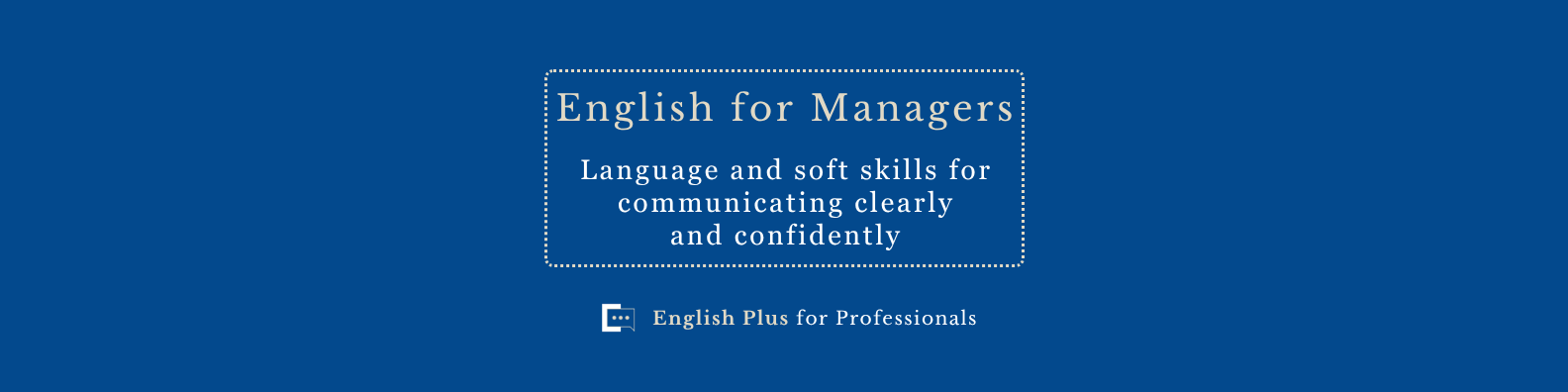 Website Blog English for Managers