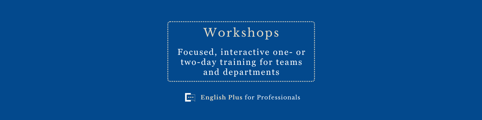 Website Blog Workshops